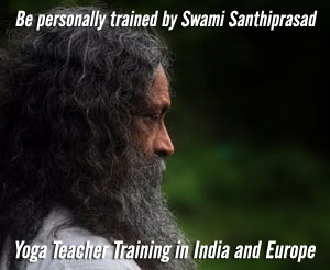 Swami Santhiprasad, spiritual leader, Yoga Master and Yoga Guru - School of Santhi Yoga Teacher Training School India, Kerala