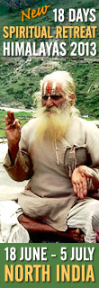 Spiritual Retreat in Himalayas 2013 with Santhi, Swami Santhiprasad, School of Santhi Yoga School in India